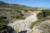 La côte nord de la commune d’Iérapétra en Crète. La rivière près des ruines de Gournia. Cliquer pour agrandir l'image dans Adobe Stock (nouvel onglet).