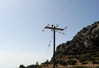 La côte sud de la commune d’Iérapétra en Crète. Poteau électrique à Anatoli. Cliquer pour agrandir l'image dans Adobe Stock (nouvel onglet).