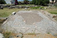 A cidade gréco-romaine de Kos - Mosaico do templo de Aphrodite de Kos. Clicar para ampliar a imagem em Adobe Stock (novo guia).