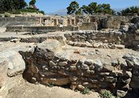 Le palais de Phaistos en Crète. Les salles de culte du sanctuaire de l'aile ouest. Cliquer pour agrandir l'image dans Adobe Stock (nouvel onglet).