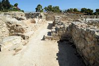 Le palais de Phaistos en Crète. La salle à bancs de l'aile ouest. Cliquer pour agrandir l'image dans Adobe Stock (nouvel onglet).