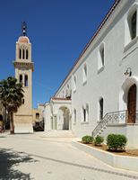 La vieille ville de Réthymnon en Crète. La cathédrale orthodoxe de la Présentation. Cliquer pour agrandir l'image dans Adobe Stock (nouvel onglet).