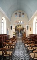La vieille ville de Réthymnon en Crète. L'église Sainte-Barbe (Agia Barbara). Cliquer pour agrandir l'image dans Adobe Stock (nouvel onglet).