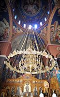 La ville de Réthymnon en Crète. Lustre de l'église des Quatre-Martyrs. Cliquer pour agrandir l'image dans Adobe Stock (nouvel onglet).