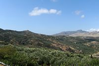La ville de Sitia en Crète. La vallée de Praissos vue depuis Agios Spyridon. Cliquer pour agrandir l'image dans Adobe Stock (nouvel onglet).