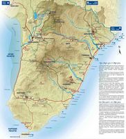 Carte de la municipalité du sud de Rhodes. Cliquer pour agrandir l'image.