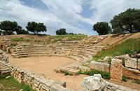 La province de La Canée en Crète. Le théâtre romain d'Aptera. Cliquer pour agrandir l'image.