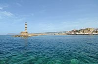 La province de La Canée en Crète. Le port de La Canee vu depuis le bastion Saint-Sauveur. Cliquer pour agrandir l'image.