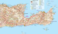 Le département du Lassithi en Crète. Carte du département du Lassithi. Cliquer pour agrandir l'image.