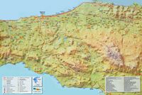 Le département de Réthymnon en Crète. Carte touristique. Cliquer pour agrandir l'image.