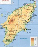 Mapa de Rodes com altitudes. Clicar para ampliar a imagem.