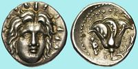 Rhodian drachma. Click to enlarge the image.