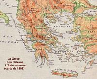 Griekenland in 1912. Klikken om het beeld te vergroten.