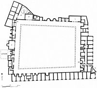 Le sanctuaire d'Apollon à Délos en Grèce. Plan de l'agora des Italiens. Cliquer pour agrandir l'image.