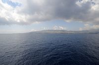 Psalidi et le cap Louros au sud-est de l'île de Kos. Cliquer pour agrandir l'image.