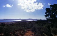 L'île de Paros en Grèce. Vue sur Antiparos. Cliquer pour agrandir l'image.
