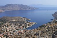 L’île de Symi en mer Égée. Cliquer pour agrandir l'image.