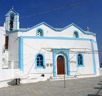 Igreja no castelo da ilha de Symi. Clicar para ampliar a imagem.