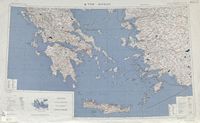 La mer Égée en Grèce. Carte (U. S. Army). Cliquer pour agrandir l'image.
