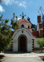 Campanario del monasterio San Nicolás en Rodas. Haga clic para ampliar la imagen.