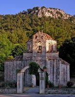 Het klooster Saint-Nicolas-Fountoukli in Rhodos. Klikken om het beeld te vergroten.