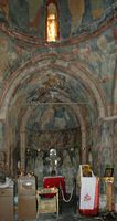 Fresco's van het klooster Saint-Nicolas-Fountoukli in Rhodos. Klikken om het beeld te vergroten.