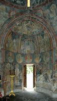 Affreschi del monastero Saint-Nicolas-Fountoukli a Rodi. Clicca per ingrandire l'immagine.