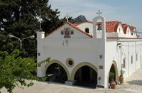 Le nouveau monastère de Tsambikas à Rhodes. Cliquer pour agrandir l'image.