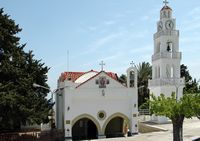 Le nouveau monastère de Tsambikas à Rhodes. Cliquer pour agrandir l'image.