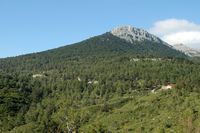 De berg Akramitis in Rhodos. Klikken om het beeld te vergroten.
