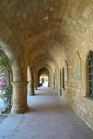 Pasillo del monasterio de Filérimos en Rodas. Haga clic para ampliar la imagen.
