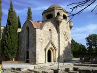 El monasterio de Filérimos en Rodas. Haga clic para ampliar la imagen.