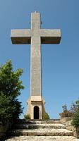 Kruis van het klooster van Filérimos in Rhodos. Klikken om het beeld te vergroten.