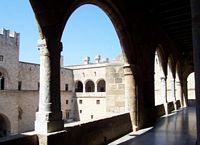 Arches of the Palace of the Grand Masters Rhodes. Click to enlarge the image.