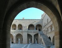 Entrance to the Palace of the Grand Masters Rhodes. Click to enlarge the image.