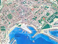Plan del puerto de Rodas. Haga clic para ampliar la imagen.