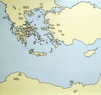 L’île de Crète à l'époque antique. Monnayage antique dans le monde grec et romain. Cliquer pour agrandir l'image.