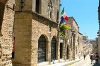 Embassy of Italy, Street of the Knights in Rhodes. Click to enlarge the image.