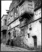 The inn of France, Street of the Knights in Rhodes photographed by Lucien Roy around 1911. Click to enlarge the image.