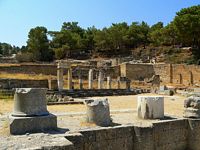 Brunnen Platz der archäologische Stätte Camiros Rhodos. Klicken, um das Bild zu vergrößern.