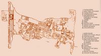 Mappa del sito Camiros di Rodi. Clicca per ingrandire l'immagine.