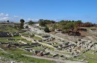 Wohngebiete der archäologische Stätte Camiros Rhodos. Klicken, um das Bild zu vergrößern.