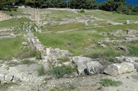 Die Agora der archäologische Stätte Camiros Rhodos. Klicken, um das Bild zu vergrößern.