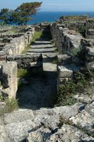 Quartier hellénistique du site de Camiros à Rhodes. Cliquer pour agrandir l'image.
