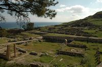 Agora der archäologische Stätte Camiros Rhodos. Klicken, um das Bild zu vergrößern.