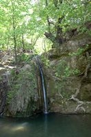 Cascada del vallejo de las mariposas en Rodas. Haga clic para ampliar la imagen.