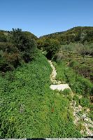 Le site archéologique d'Eleutherne en Crète. Le ruisseau d'Agia Kiriaki. Cliquer pour agrandir l'image.