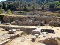 Le site archéologique d'Eleutherne en Crète. Les thermes romains de Katsivelos ? (auteur Olaf Tausch). Cliquer pour agrandir l'image.