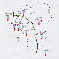 Les gorges de Samaria en Crète. Ticket d'entrée. Cliquer pour agrandir l'image.