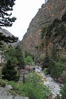 Les gorges de Samaria en Crète. Les gorges près de Perdikas to Nero. Cliquer pour agrandir l'image.